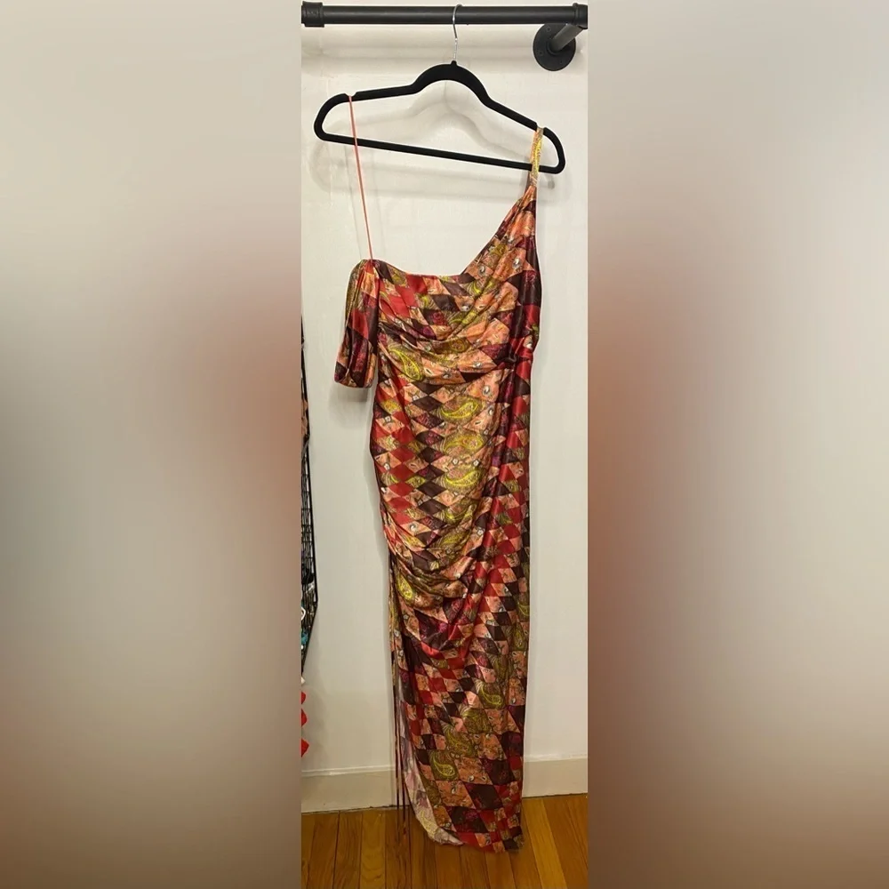 Cinq à Sept Multicolor Asymmetrical Dress - Picture 5 of 7